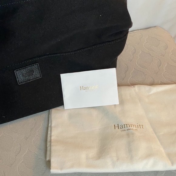 Hammitt Venice Beach Tote Black Canvas with Leather handles - Picture 3 of 8